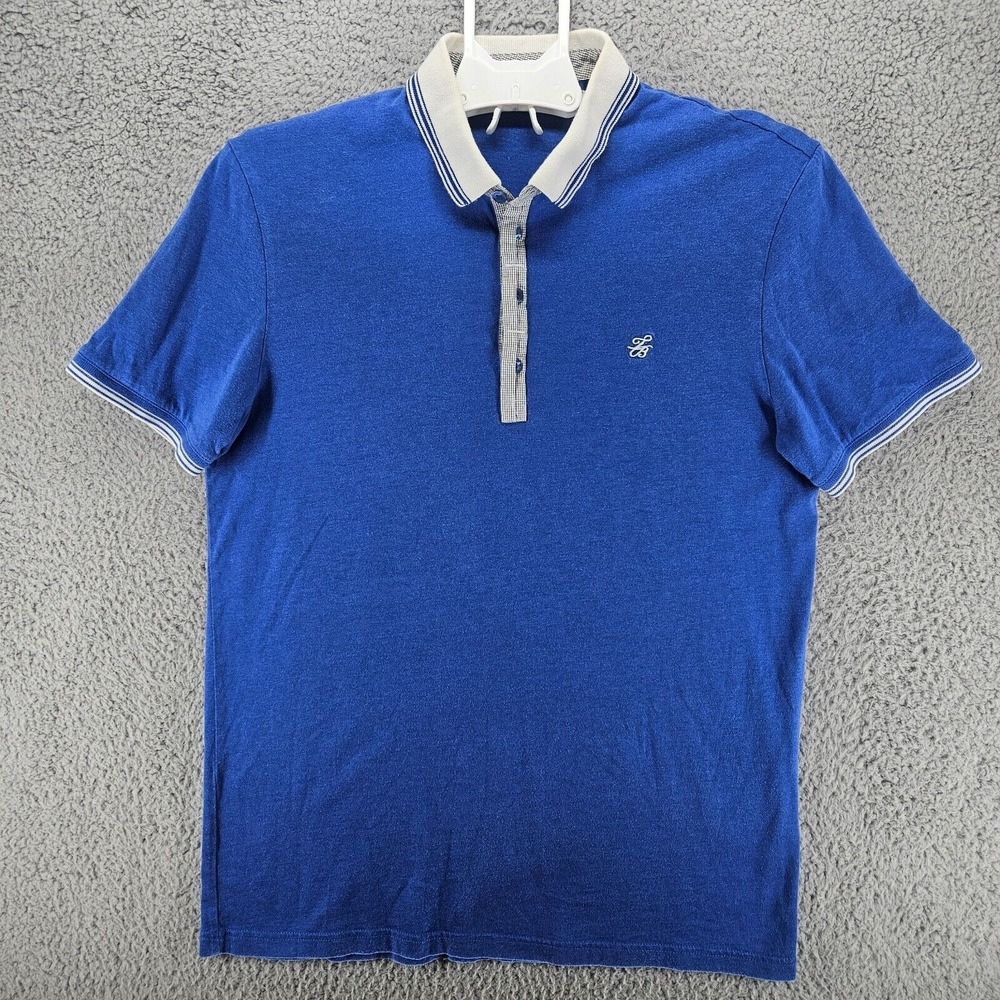 Ted Baker‎ London Men's Sz 4 Short Sleeve Polo Shirt Blue